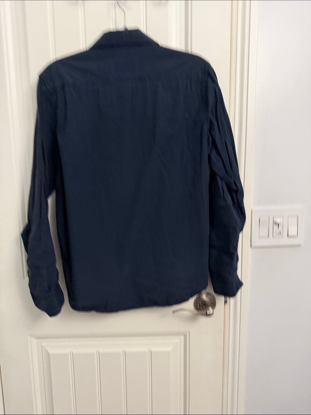 American Rag Casual Navy Men's Button-Front Shirt Jacket size Large - Picture 3 of 3
